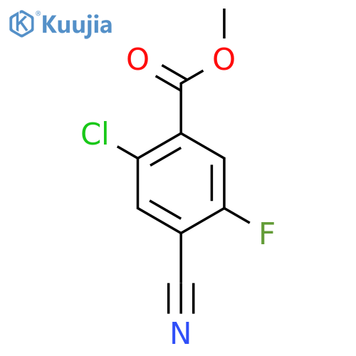 Methyl 2-chloro-4-cyano-5-fluorobenzoate structure