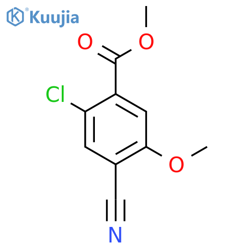 Methyl 2-chloro-4-cyano-5-methoxybenzoate structure