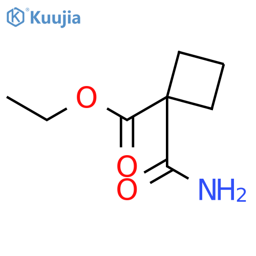 Ethyl 1-(aminocarbonyl)cyclobutanecarboxylate structure