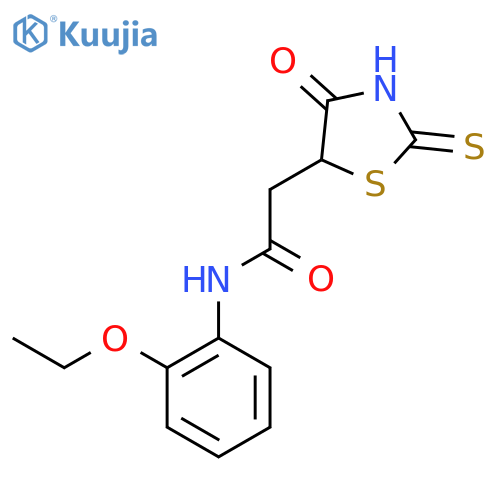 N-(2-Ethoxyphenyl)-2-(2-mercapto-4-oxo-4,5-dihydro-1,3-thiazol-5-yl)acetamide structure