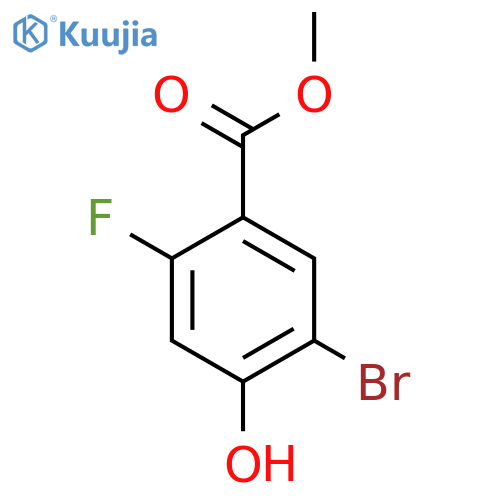Methyl 5-bromo-2-fluoro-4-hydroxybenzoate structure