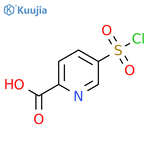 2-Pyridinecarboxylic acid, 5-(chlorosulfonyl)- structure