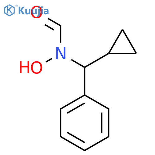 N-[Cyclopropyl(phenyl)methyl]-N-hydroxyformamide structure