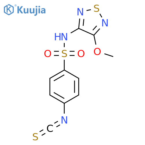 4-Isothiocyanato-N-(4-methoxy-1,2,5-thiadiazol-3-yl)benzenesulfonamide structure