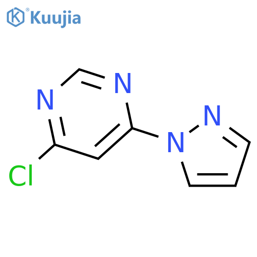 4-chloro-6-(1H-pyrazol-1-yl)pyrimidine structure