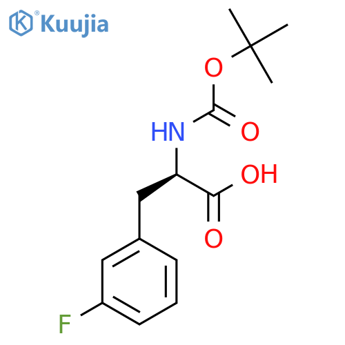 N-BOC-3-Fluoro-D-phenylalanine structure