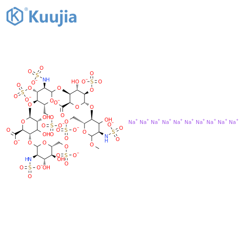 Des(6,2’,3”,6’’’’-Tetrasulfo)-Des(2,2’’’,2””’-tris(sulfoamino)-3,3’,3””,4””,3””’,4””’hexa(O-Benzyl)-2”’,2””’-bisazido Fondaparinux 2-Benzyloxycarboxamide structure