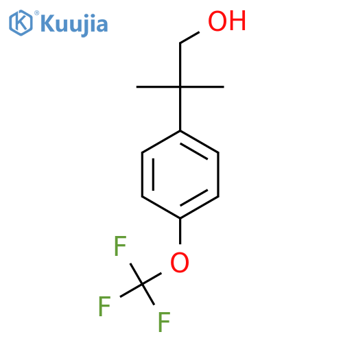 2-methyl-2-4-(trifluoromethoxy)phenylpropan-1-ol structure