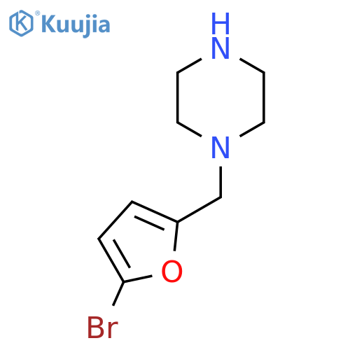 1-(5-bromofuran-2-yl)methylpiperazine structure