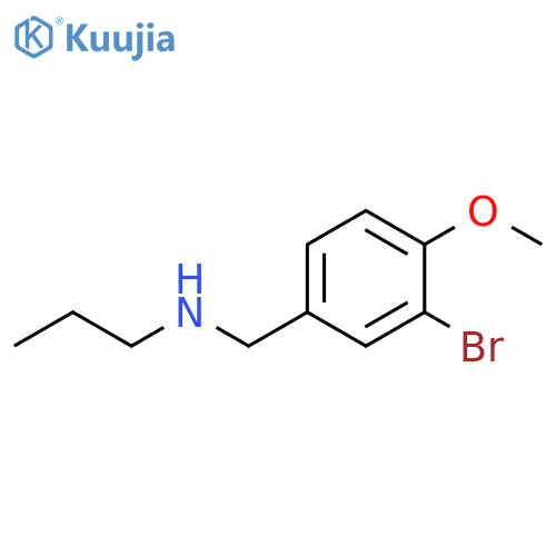 (3-bromo-4-methoxyphenyl)methyl(propyl)amine structure