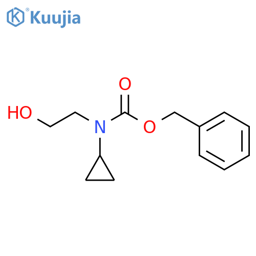benzyl cyclopropyl(2-hydroxyethyl)carbamate structure