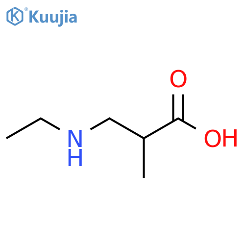 3-(Ethylamino)-2-methylpropanoic acid structure