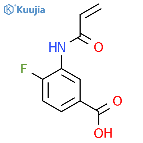 4-Fluoro-3-(prop-2-enamido)benzoic acid structure