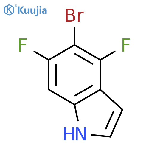 5-Bromo-4,6-difluoro-1H-indole structure
