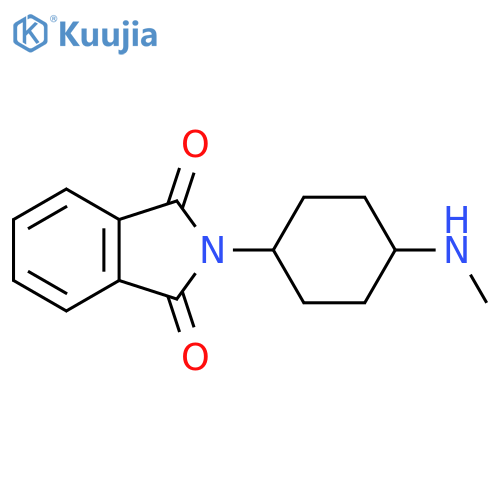 2-4-(methylamino)cyclohexyl-2,3-dihydro-1H-isoindole-1,3-dione structure