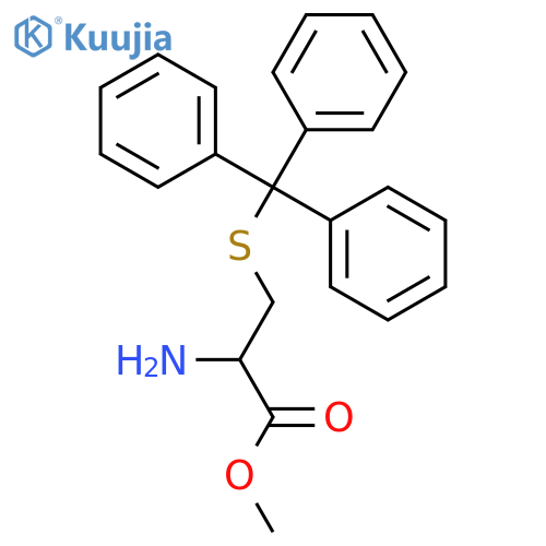 Methyl (2S)-2-amino-3-(triphenylmethyl)sulfanylpropanoate structure