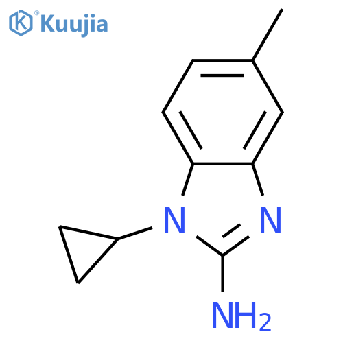 1H-Benzimidazol-2-amine, 1-cyclopropyl-5-methyl-  structure