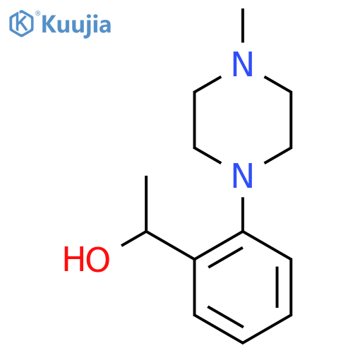 1-[2-(4-Methylpiperazin-1-yl)phenyl]ethan-1-ol structure