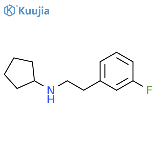 N-2-(3-fluorophenyl)ethylcyclopentanamine structure