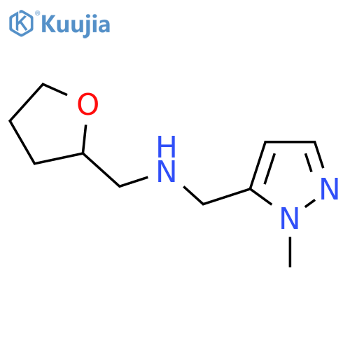 [(1-methyl-1H-pyrazol-5-yl)methyl][(oxolan-2-yl)methyl]amine structure