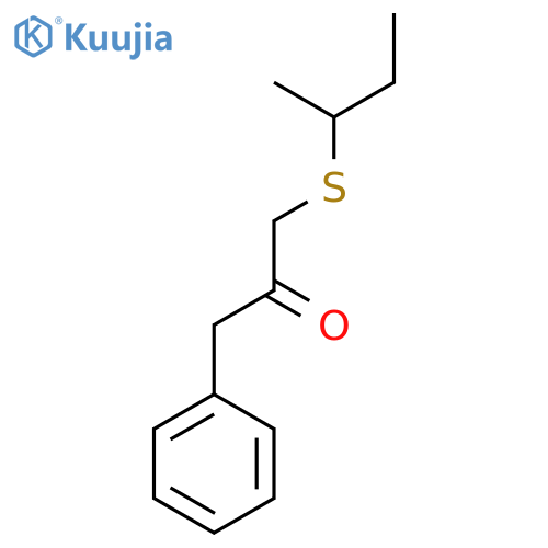 2-Propanone, 1-[(1-methylpropyl)thio]-3-phenyl- structure