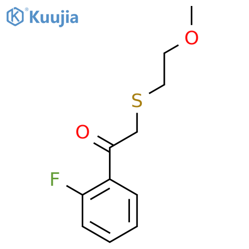 1-(2-Fluorophenyl)-2-[(2-methoxyethyl)sulfanyl]ethan-1-one structure
