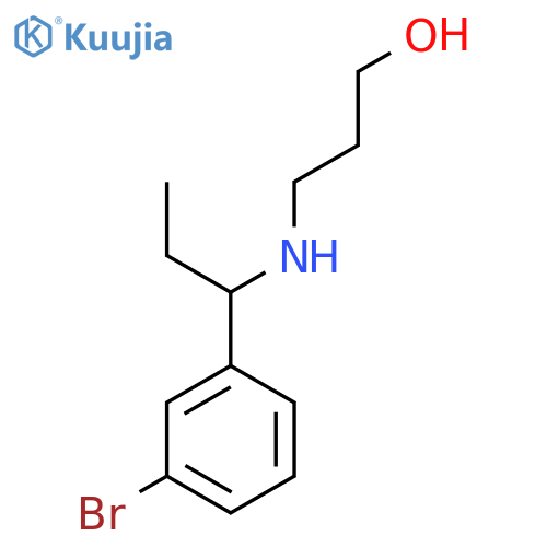1-Propanol, 3-[[1-(3-bromophenyl)propyl]amino]- structure