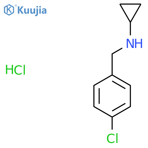 N-(4-Chlorobenzyl)cyclopropanamine hydrochloride structure