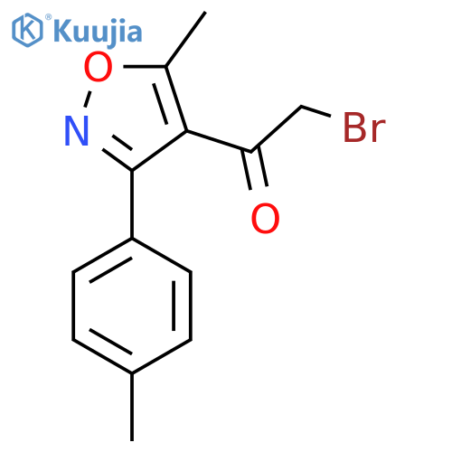 2-Bromo-1-(5-methyl-3-p-tolylisoxazol-4-yl)ethanone structure