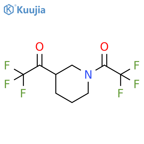 1,1'-(Piperidine-1,3-diyl)bis(2,2,2-trifluoroethanone) structure