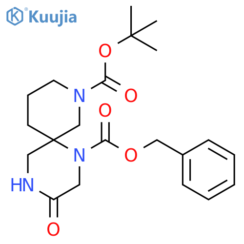 1-O-Benzyl 8-O-tert-Butyl 3-Oxo-1,4,8-triazaspiro5.5undecane-1,8-dicarboxylate structure