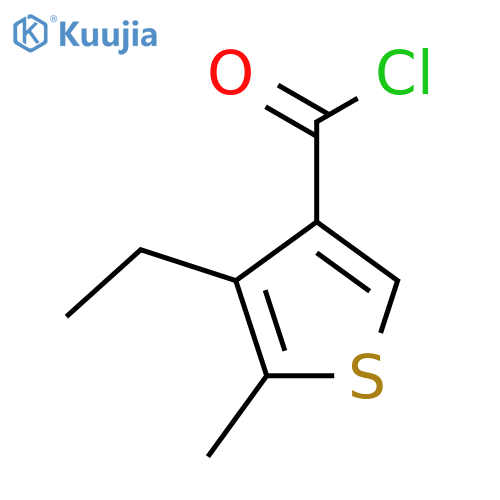 4-Ethyl-5-methylthiophene-3-carbonyl chloride structure