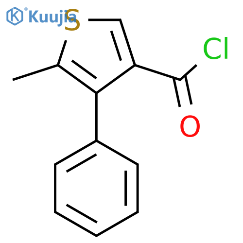 5-Methyl-4-phenylthiophene-3-carbonyl chloride structure