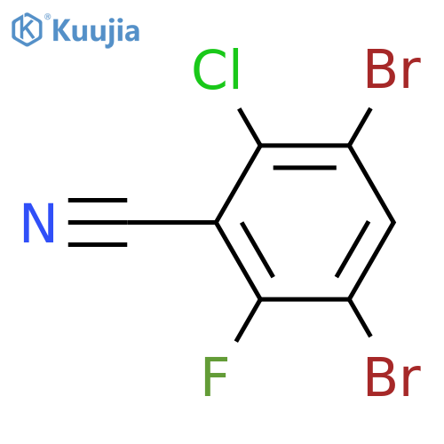 6-Chloro-3,5-dibromo-2-fluorobenzonitrile structure