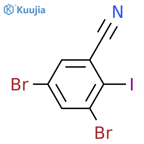 3,5-Dibromo-2-iodobenzonitrile structure