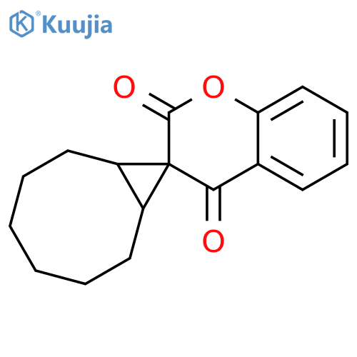 Spiro[2H-1-benzopyran-3(4H),9'-bicyclo[6.1.0]nonane]-2,4-dione structure