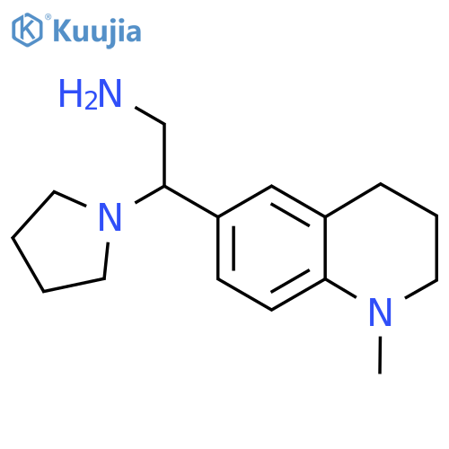 2-(1-methyl-1,2,3,4-tetrahydroquinolin-6-yl)-2-(pyrrolidin-1-yl)ethan-1-amine structure
