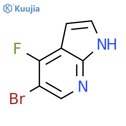 5-bromo-4-fluoro-1H-Pyrrolo[2,3-b]pyridine structure