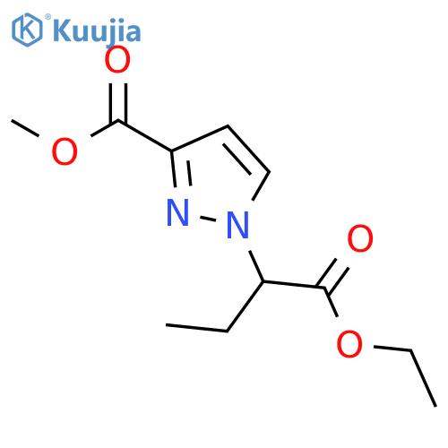 methyl 1-(1-ethoxy-1-oxobutan-2-yl)-1H-pyrazole-3-carboxylate structure