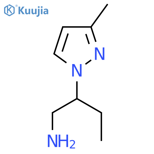 2-(3-methyl-1H-pyrazol-1-yl)butan-1-amine structure