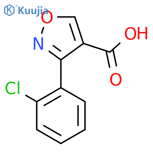 3-(2-Chlorophenyl)isoxazole-4-carboxylic acid structure
