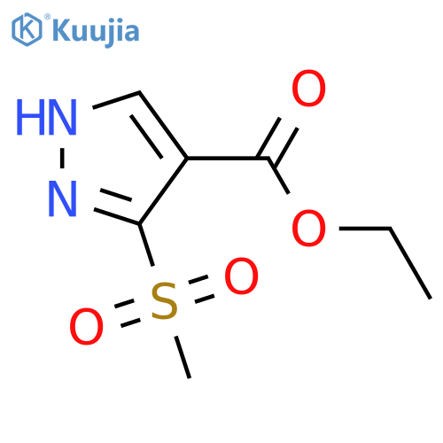 ethyl 5-methanesulfonyl-1H-pyrazole-4-carboxylate structure