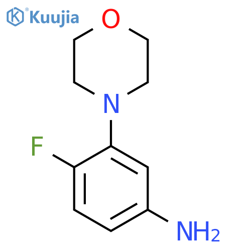 4-Fluoro-3-(morpholin-4-yl)aniline structure