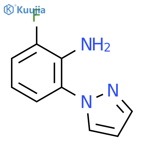 2-fluoro-6-(1H-pyrazol-1-yl)aniline structure