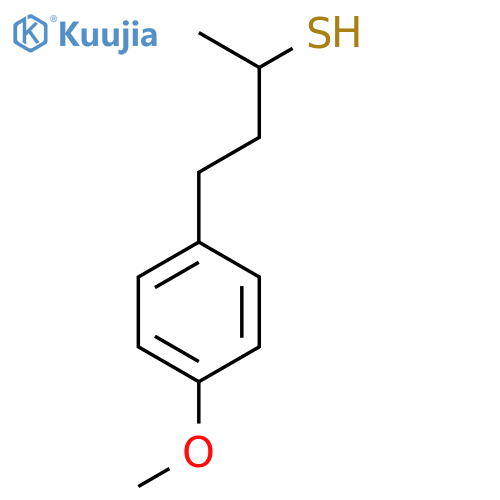 4-(4-methoxyphenyl)butane-2-thiol structure