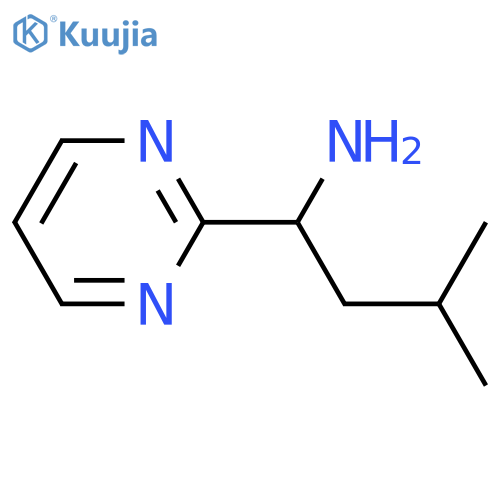 3-Methyl-1-(pyrimidin-2-yl)butan-1-amine structure