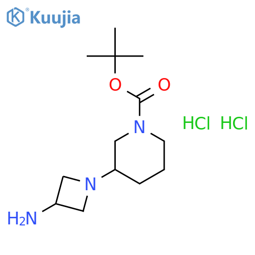 tert-Butyl 3-(3-aminoazetidin-1-yl)piperidine-1-carboxylate dihydrochloride structure