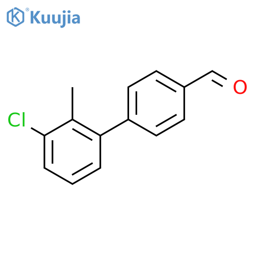 3'-Chloro-2'-methyl-[1,1'-biphenyl]-4-carbaldehyde structure