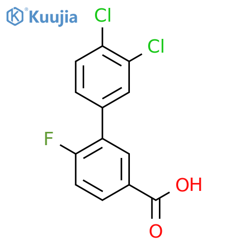 3-(3,4-dichlorophenyl)-4-fluorobenzoic Acid structure