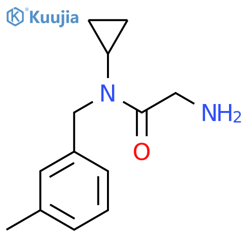 2-Amino-N-cyclopropyl-N-(3-methyl-benzyl)-acetamide structure
